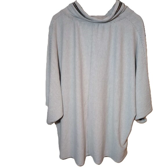 Multiples sweater Women's 3X Zipper mock neck 3/4 sleeve Low hem Winter - Picture 11 of 12